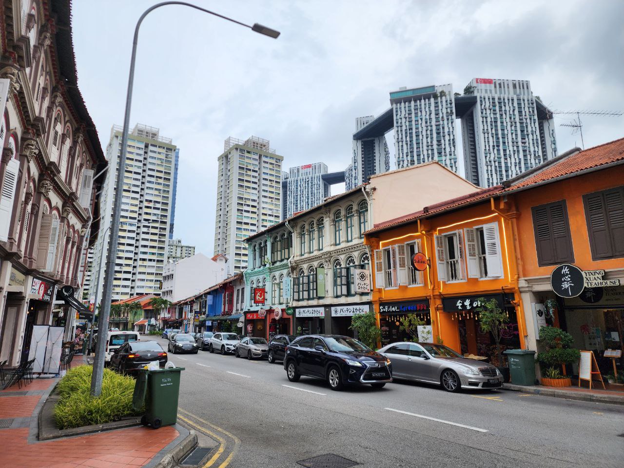 Tanjong Pagar shophouses near Mondrian Singapore Duxton