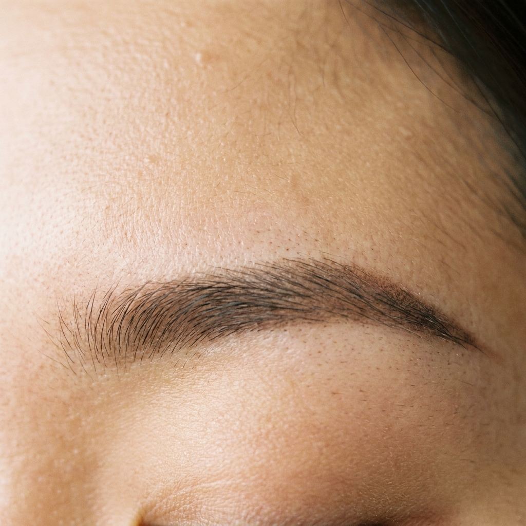 Combo Brow Embroidery — healed result