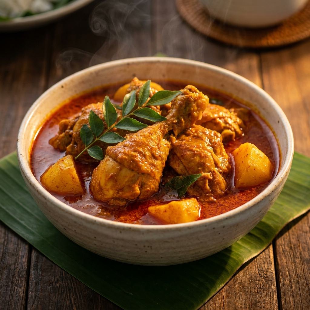 Singapore curry chicken