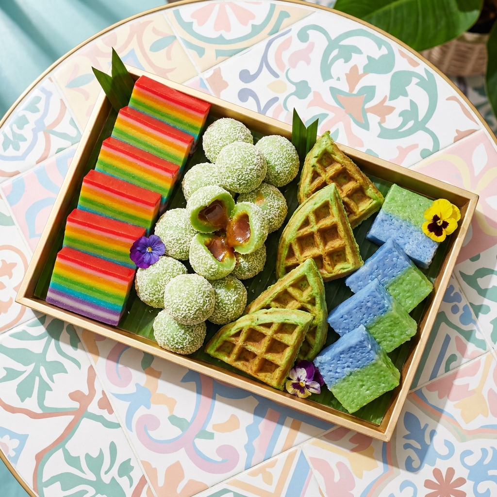 Nyonya kueh platter