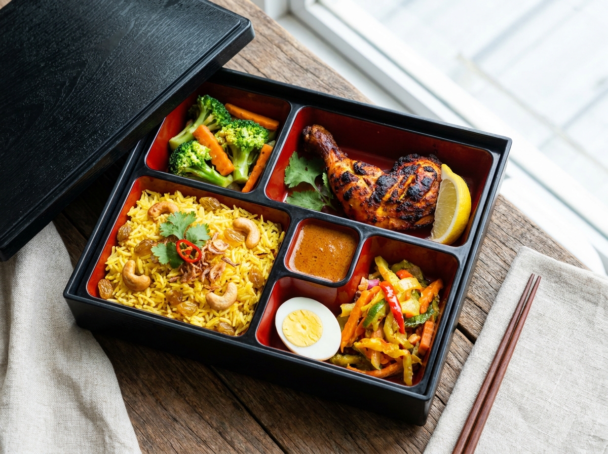 Premium halal bento box